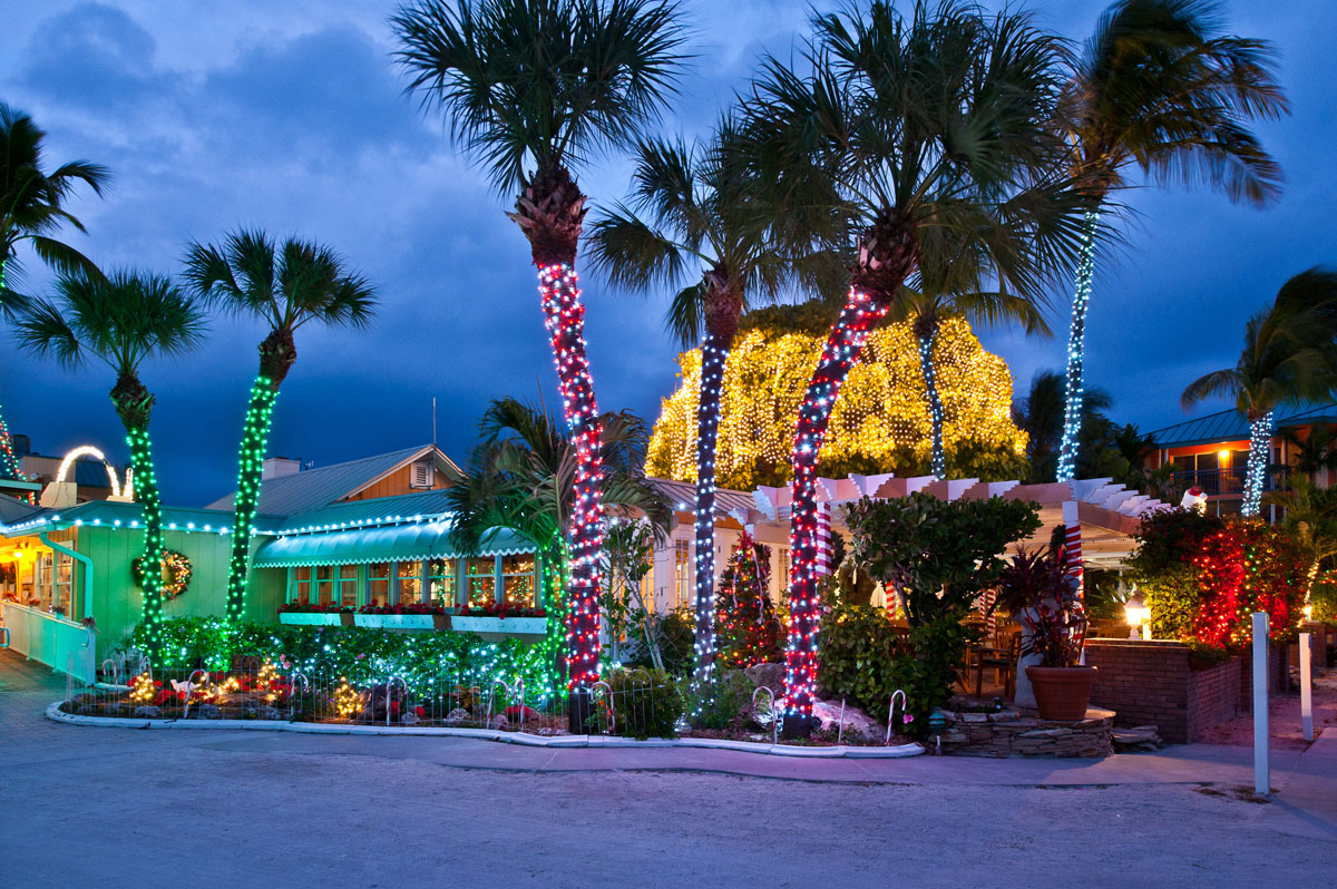 Holiday Lights on Captiva Island Florida Hotel at 'Tween Waters